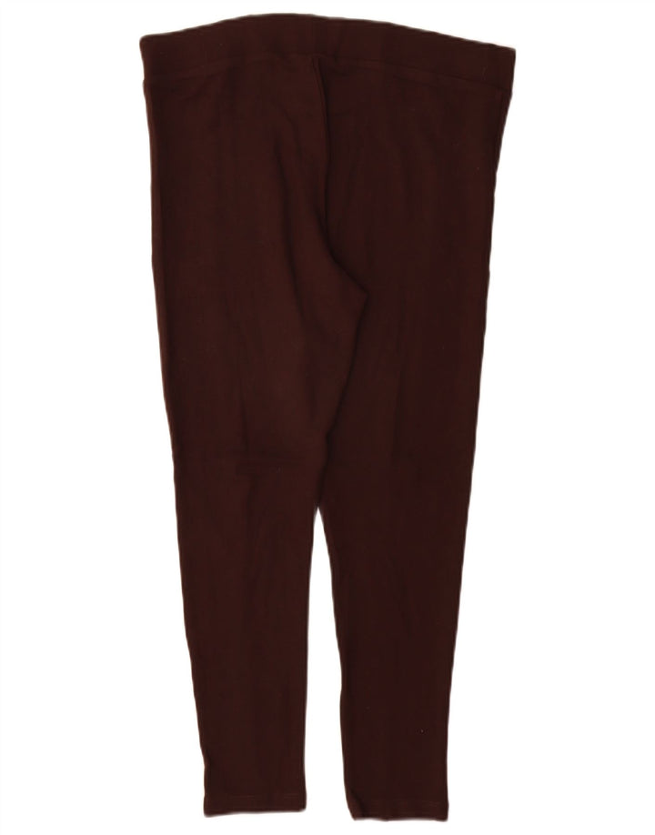 Leggings crop pentru femei Marks & Spencer UK 12 Medium Brown Viscose