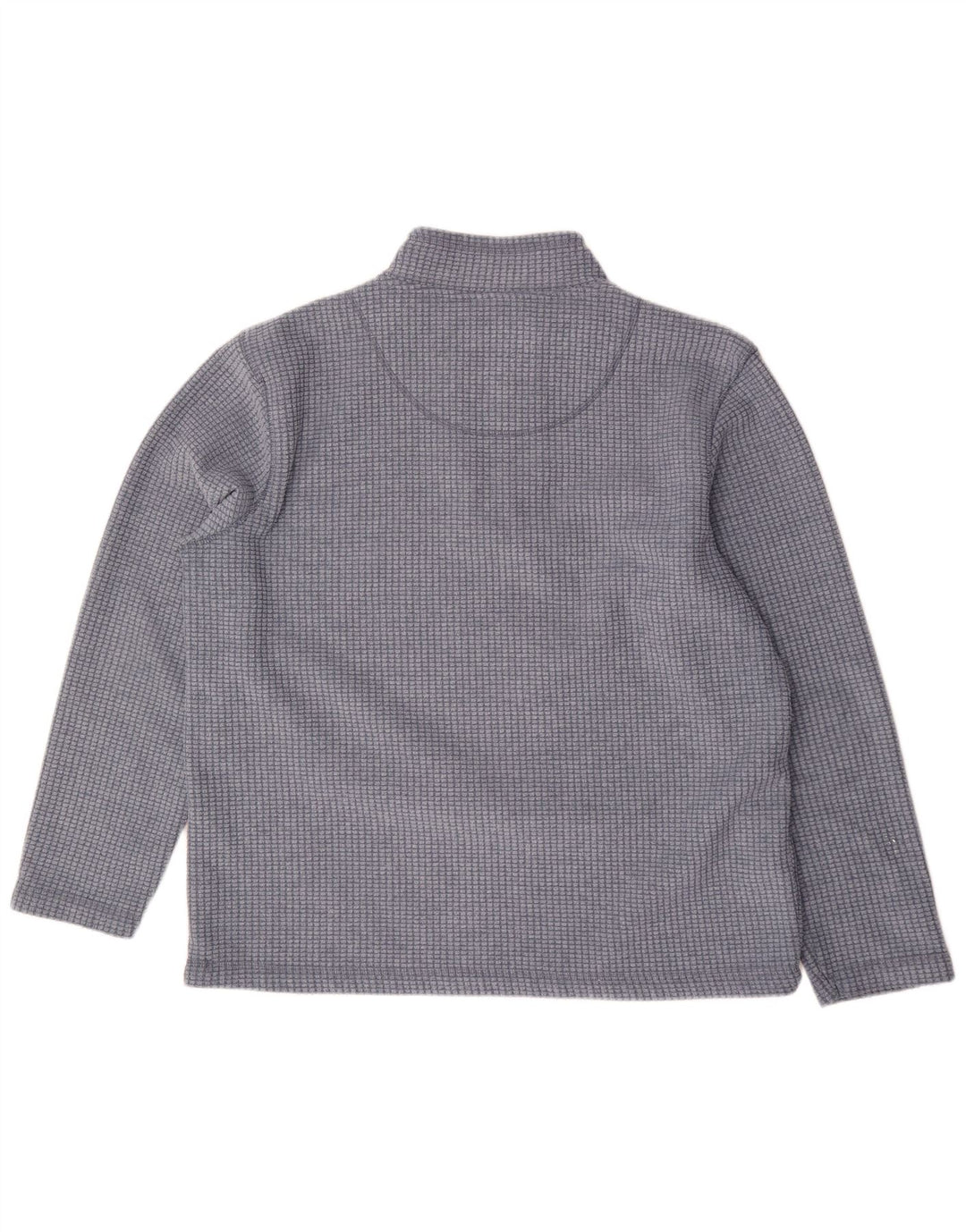 Pulover din lână pentru bărbați Weird Fish, cu fermoar, 2XL, poliester cu carouri albastre