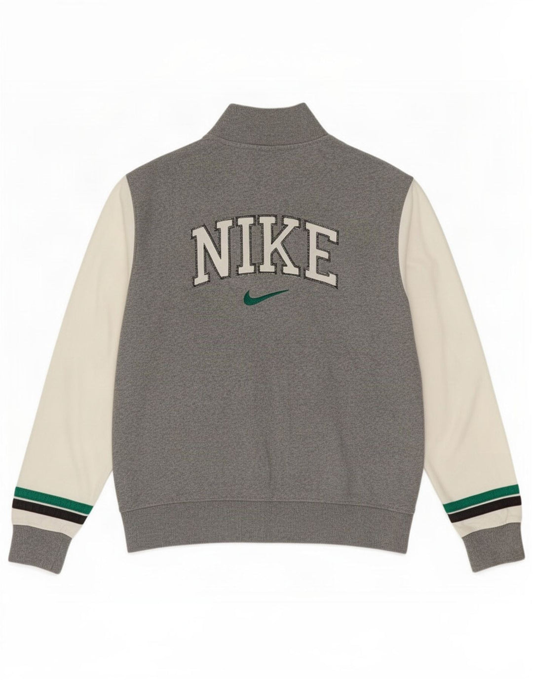 Jachetă de top pentru trening grafic Nike pentru bărbați, bumbac color bloc, gri mic