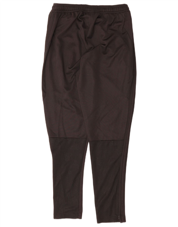 Pantaloni de trening Adidas pentru bărbați, poliester negru mediu