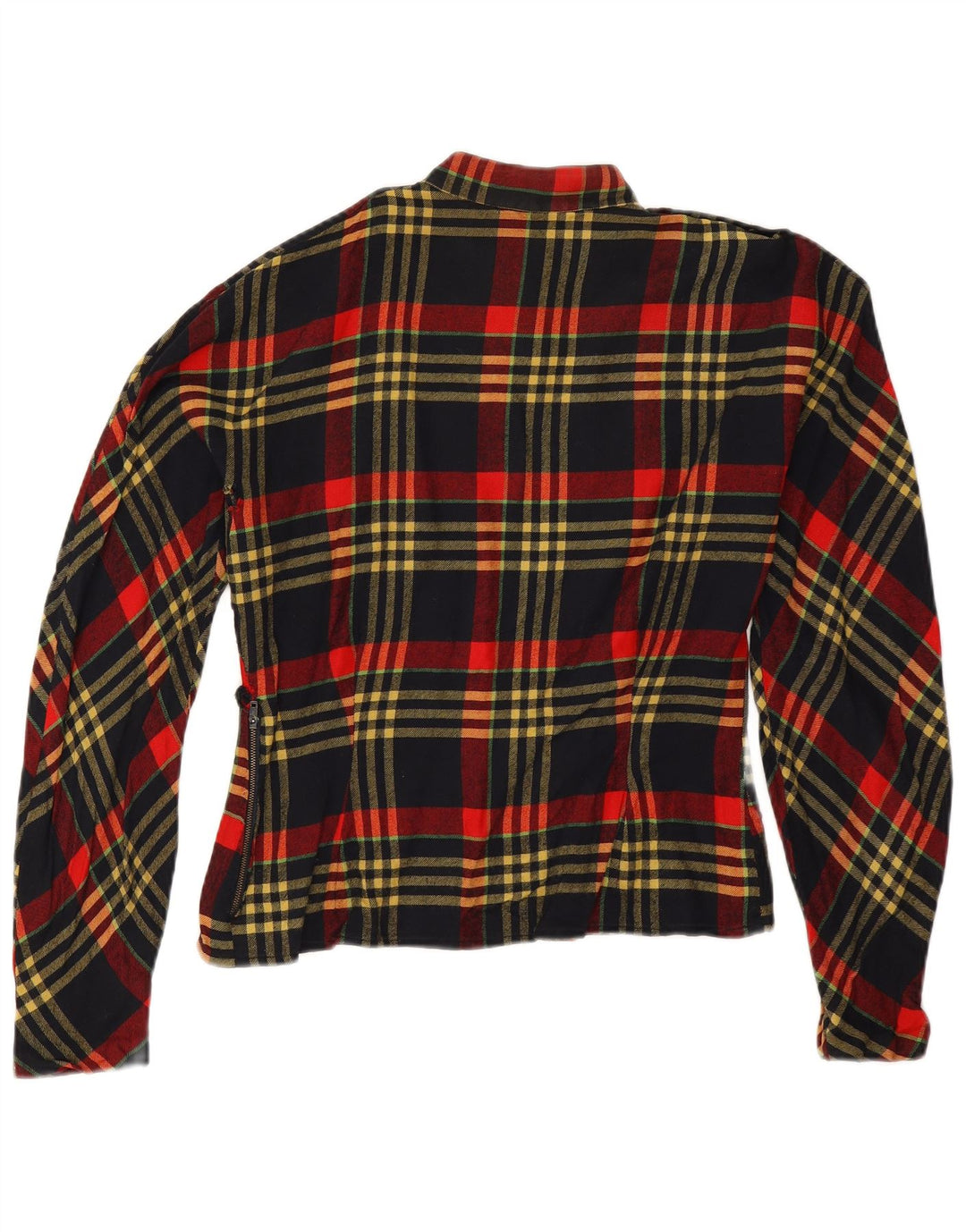 Bluză vintage cu mâneci lungi pentru femei UK 14, roșu, caroserie mare