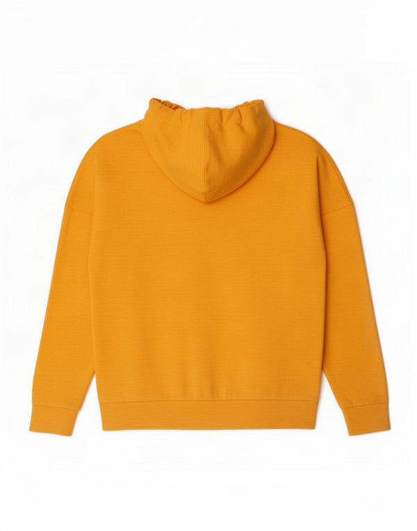 Pulover adidas cu capota supradimensionat cu fermoar pentru femei UK 4/6 XS bumbac galben