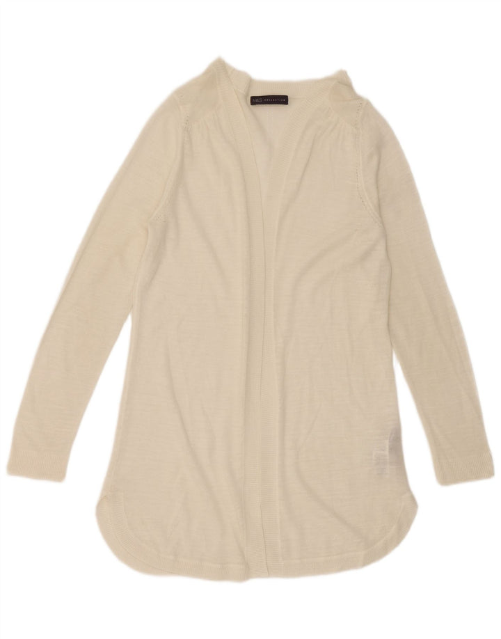 Pulover cardigan deschis pentru femei Marks & Spencer UK 14 Medium White