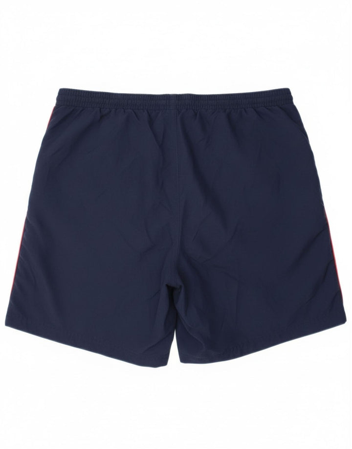 Pantaloni scurți sport grafic Umbro pentru bărbați, medii, albastru, poliester color bloc
