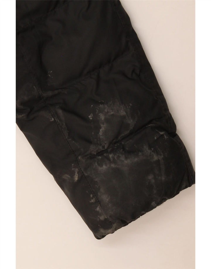 Jachetă căptușită cu glugă Nike pentru băieți 12-13 ani, mare, negru, poliester