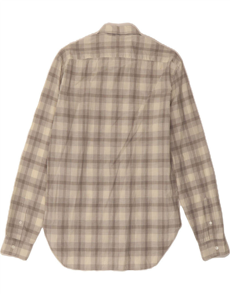 BURBERRY Mens Shirt Medium Grey Check Cotton Vintage Burberry and Second-Hand Burberry from Messina Hembry 