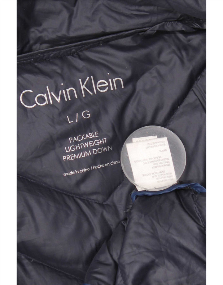 Palton căptușit pentru femei Calvin Klein UK 16 mare nailon bleumarin