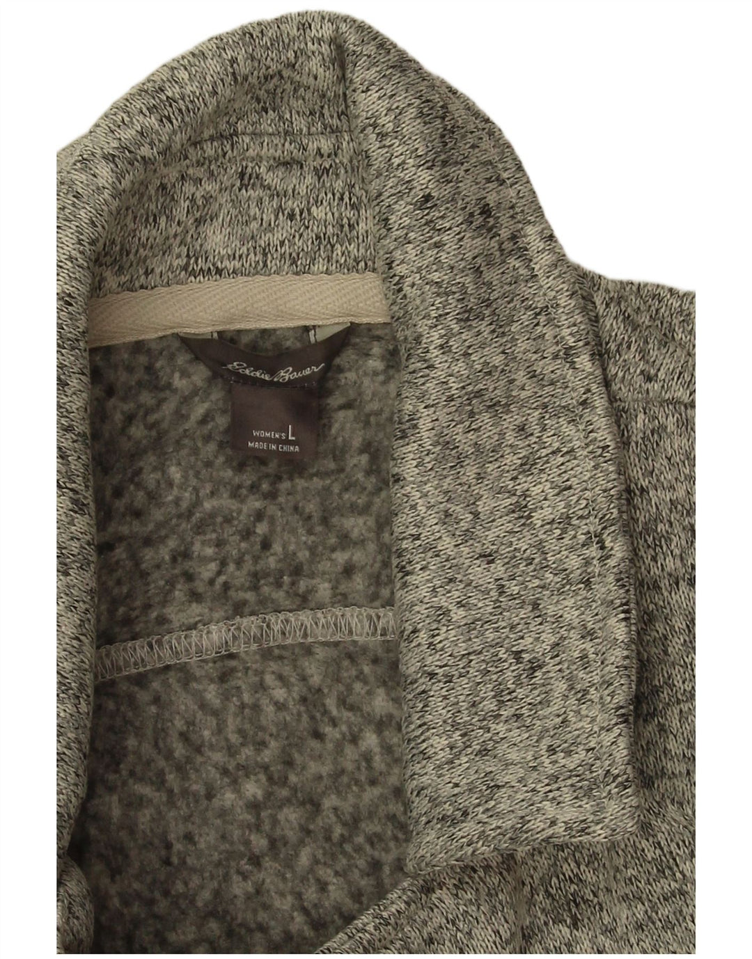 Eddie Bauer Jachetă pentru femei la dublu piept, UK 16, mare, gri cu pete