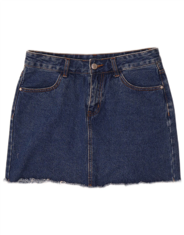 Fusta Mini Denim Vintage pentru Damă Mediu W28 Bumbac Albastru