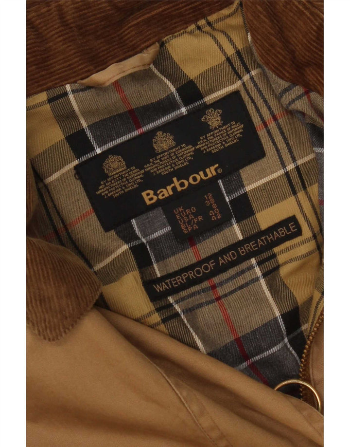 Pelernă de ploaie Barbour pentru femei UK 12, bumbac maro mediu