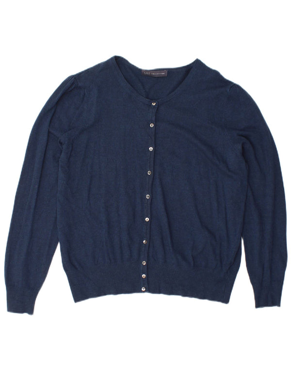 Pulover cardigan pentru femei Marks & Spencer UK 14 mare bleumarin