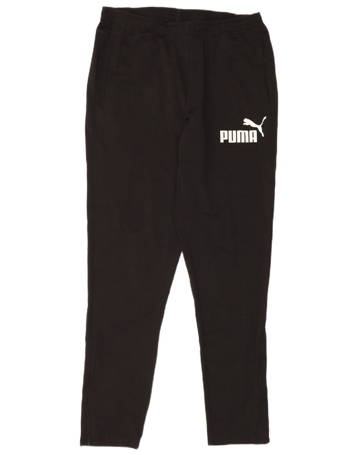 Pantaloni de trening grafic PUMA pentru bărbați, mari, negru, poliester