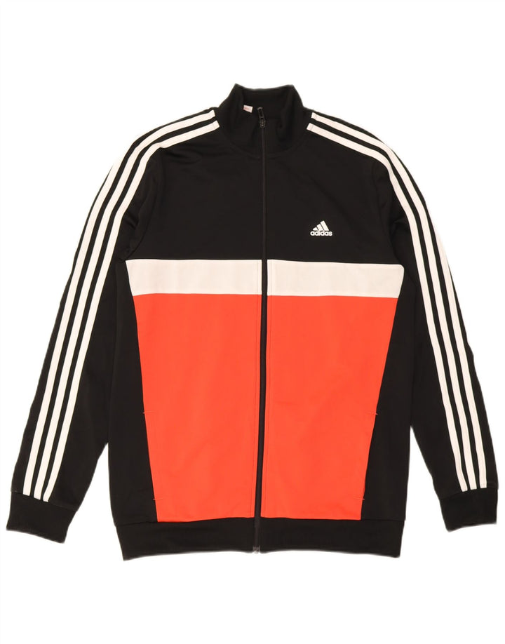 Jachetă Adidas Fete Trening Top 15-16 Ani Negru Poliester Colorblock