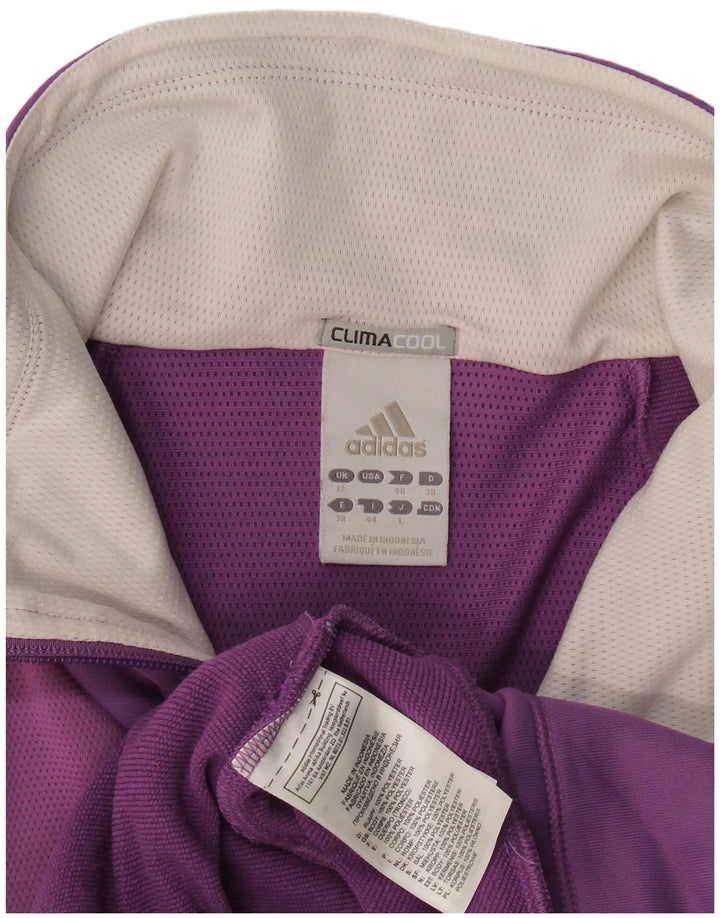 Jachetă de trening Climacool pentru femei Adidas UK 12 Mov mediu