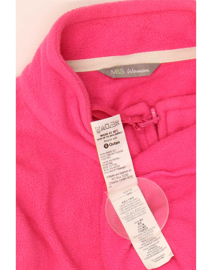 Jachetă fleece pentru femei Marks & Spencer UK 20 2XL roz poliester