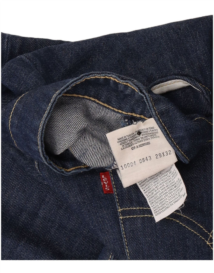 Blugi drepti pentru bărbați Levi's W29 L32 Bumbac bleumarin