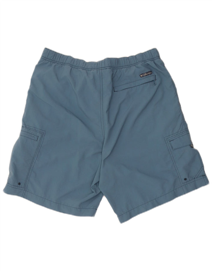Pantaloni scurți cargo Columbia pentru bărbați, medii W36, nailon albastru