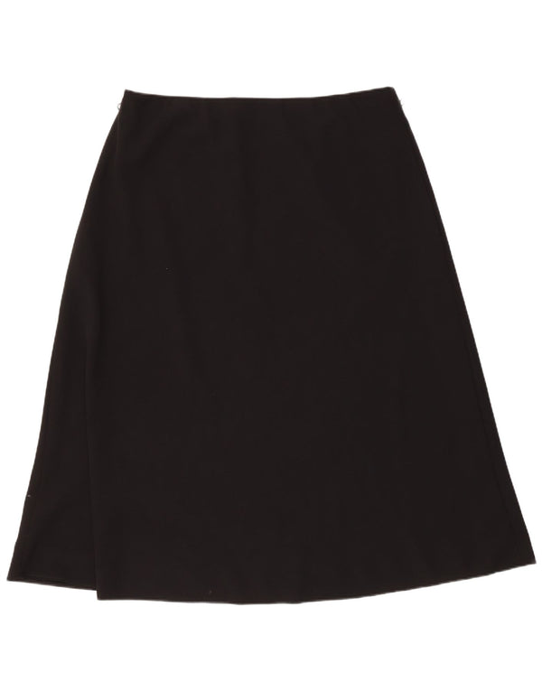 Fustă A-Line pentru femei Marks & Spencer UK 18 XL W36 Poliester negru