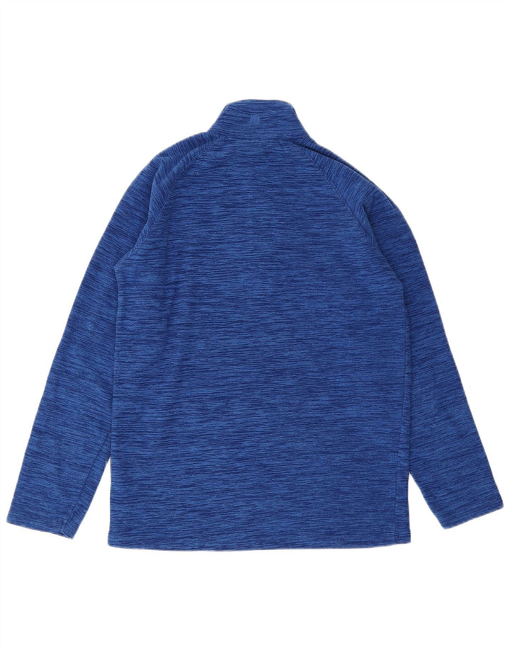 MOUNTAIN WAREHOUSE Pulover pentru bărbați, cu fermoar, cu lână, albastru, pete