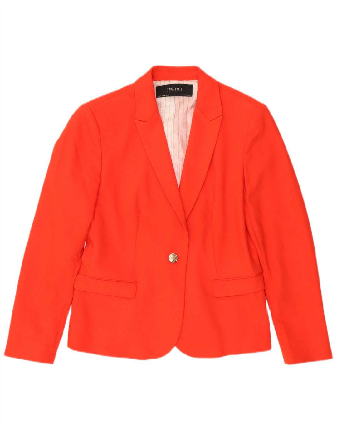 Blazer pentru femei Zara, cu 1 nasture, UK 18 XL Portocaliu