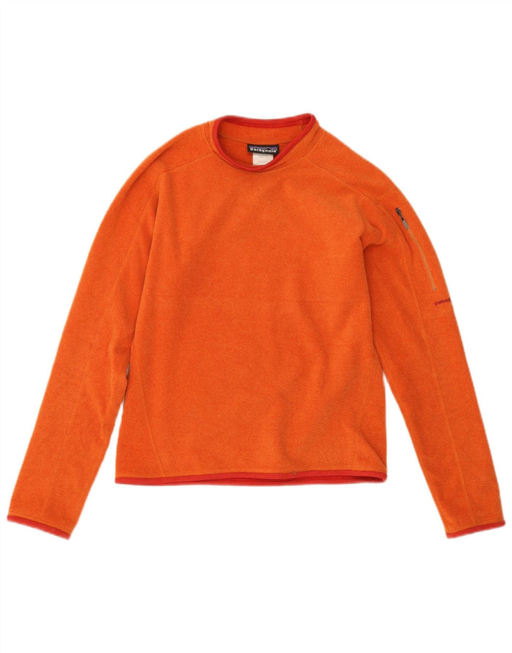 Pulover pentru femei Patagonia Fleece UK 10 Small Orange Poliester