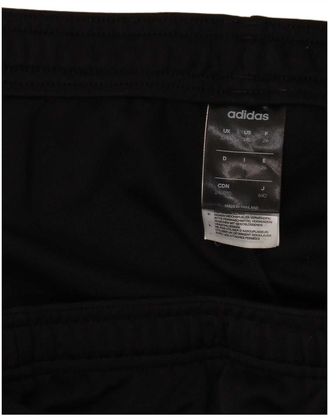 Pantaloni de trening ADIDAS pentru bărbați UK 52/54 2XL Poliester negru