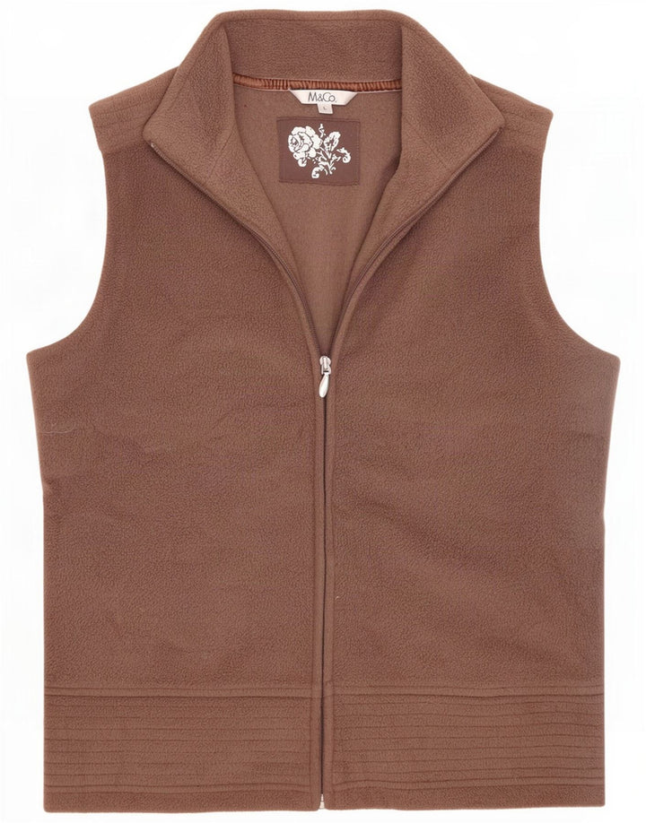 M&Co Fleece Gilet UK 16, mare, maro, poliester