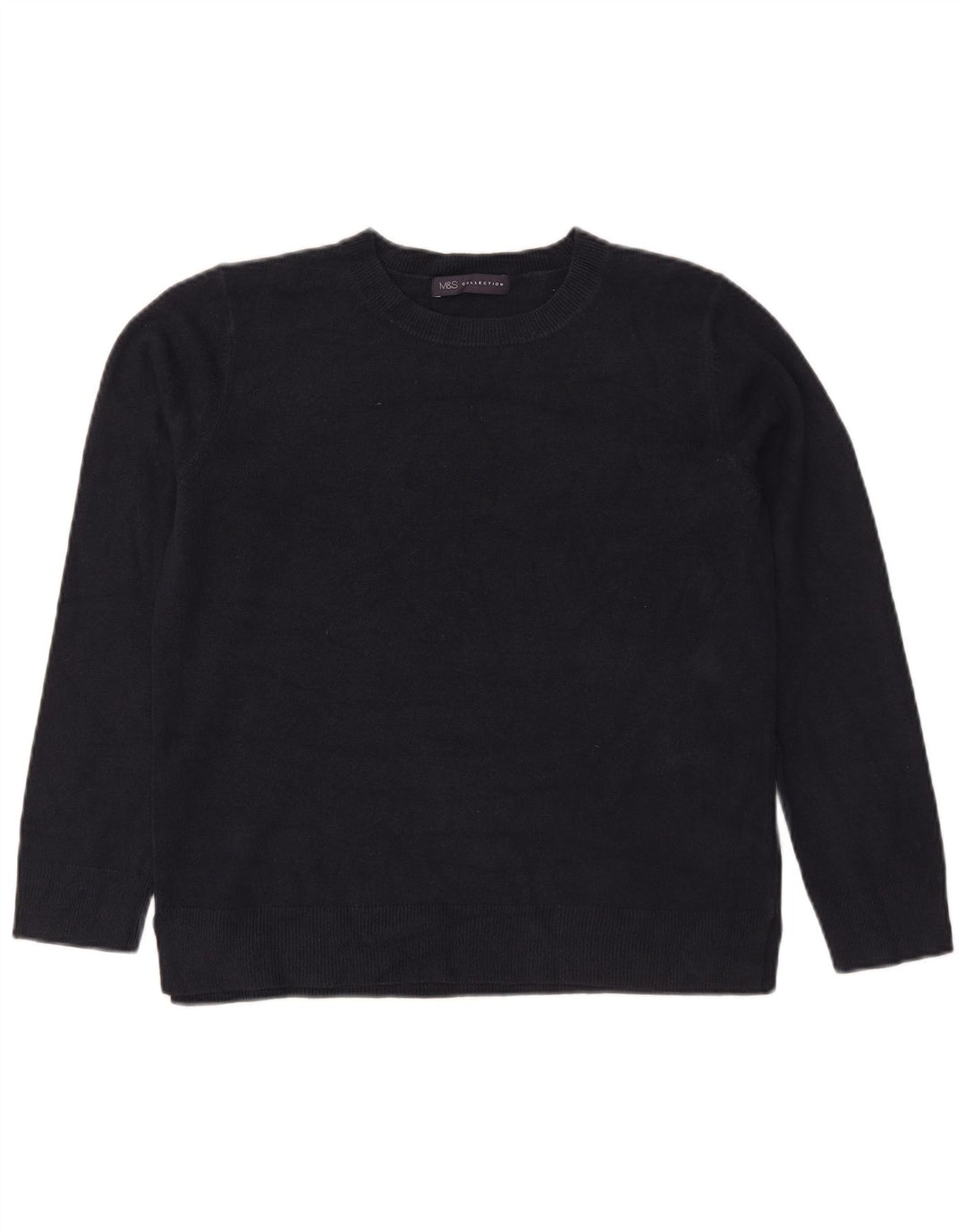 Pulover pentru femei Marks & Spencer cu decolteu triplu UK 14 Medium Bleumarin