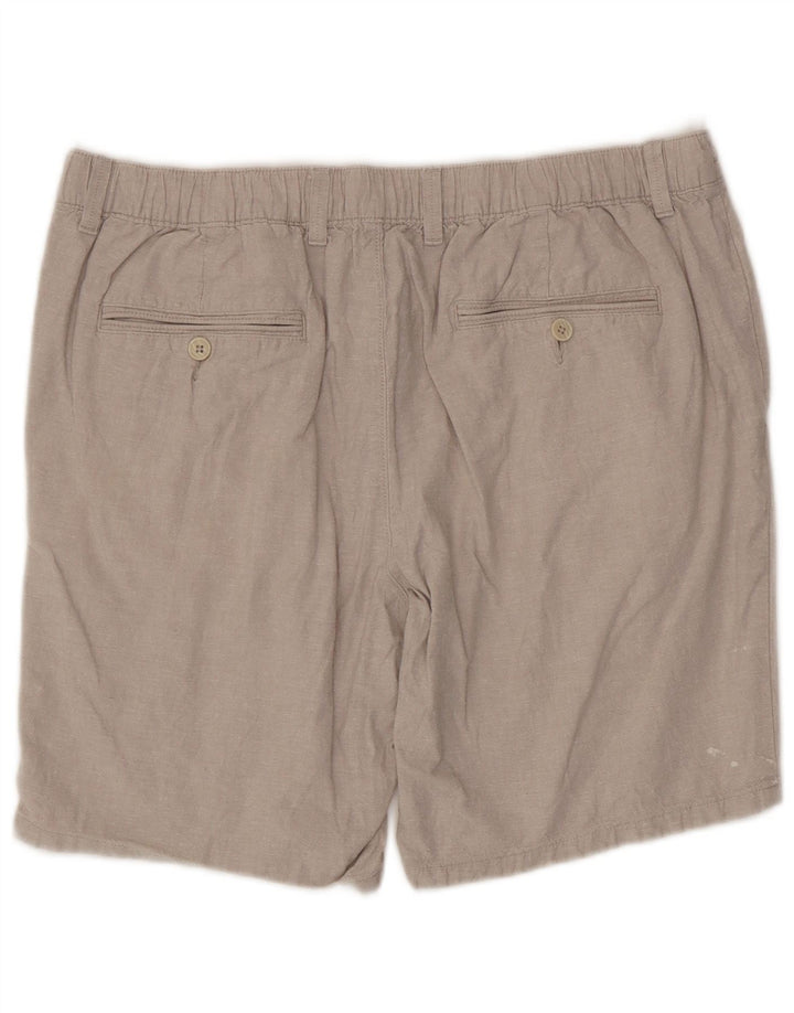 Pantaloni scurți chino pentru bărbați Marks & Spencer W36, bumbac gri mare