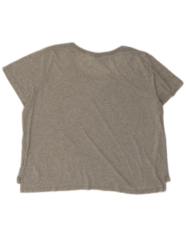 Tricou grafic supradimensionat Nike pentru femei Top UK 16 Large Gri Flecked