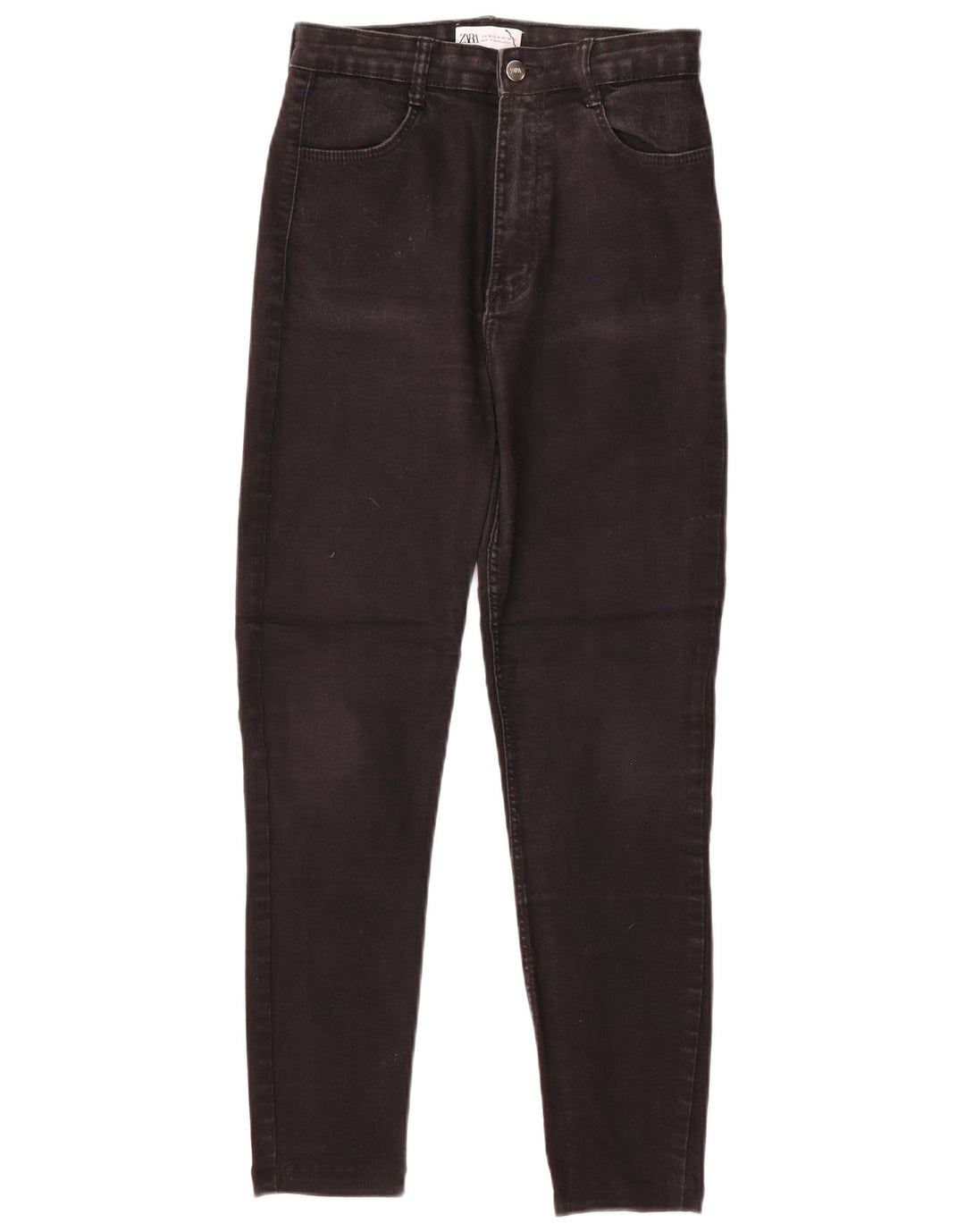 Blugi conici pentru femei Zara EU 38 Mici W28 L26 Negri