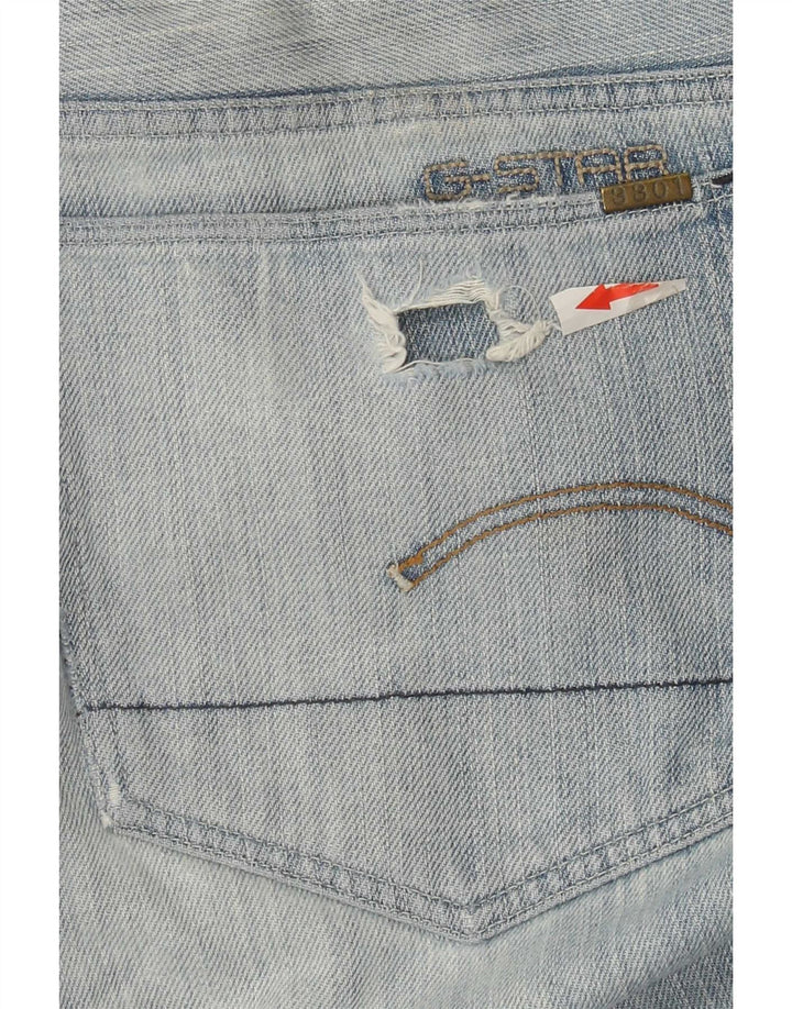 G-Star Blugi Distressed Straight pentru bărbați W32 L34 Bumbac albastru