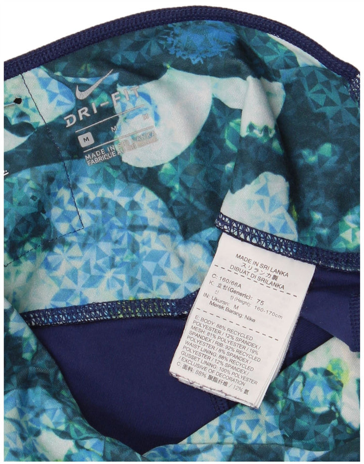 Leggings Capri Nike Dri Fit pentru femei UK 12 Medium Multicolor Floral