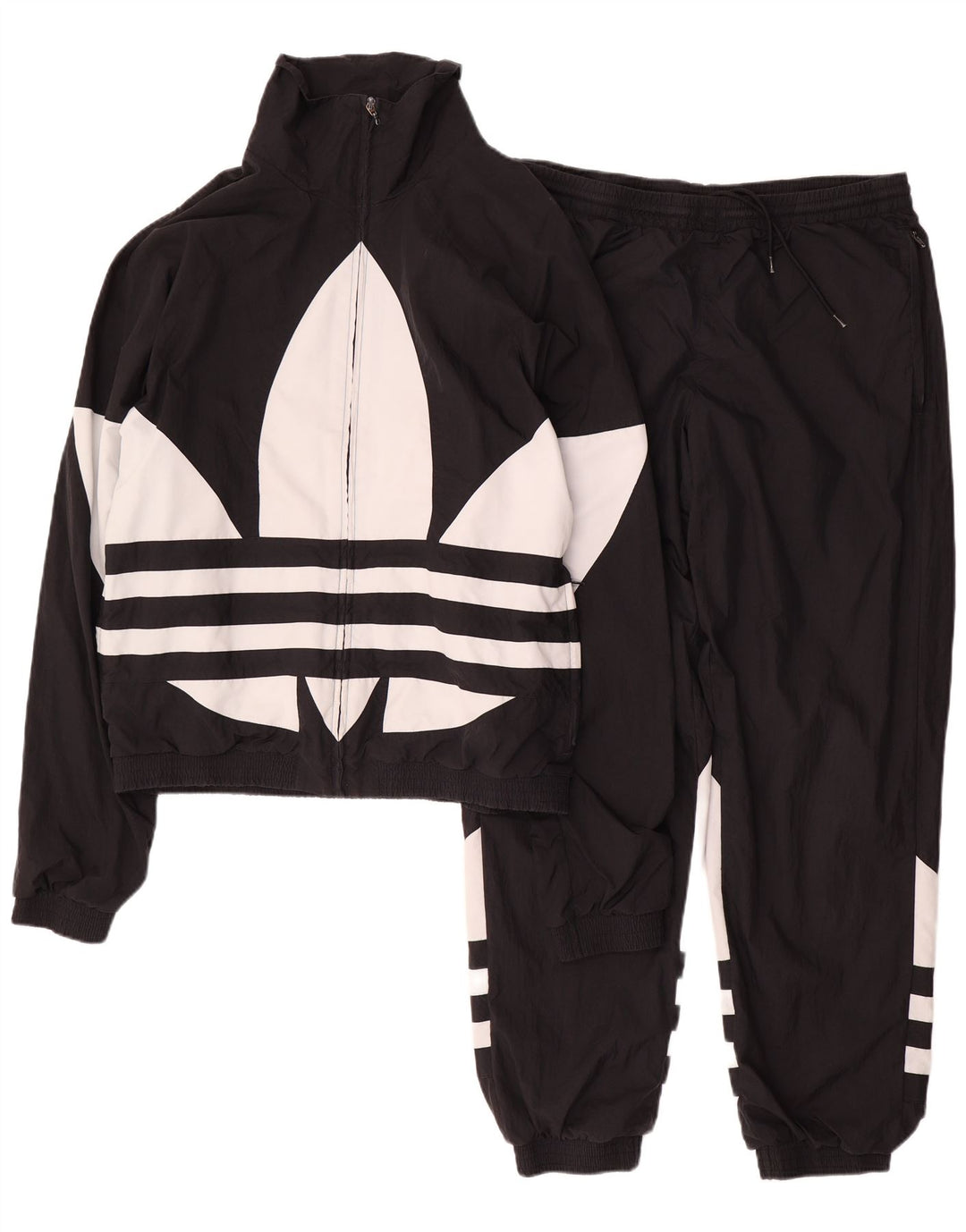 Trening complet pentru bărbați Adidas, negru mediu, poliester