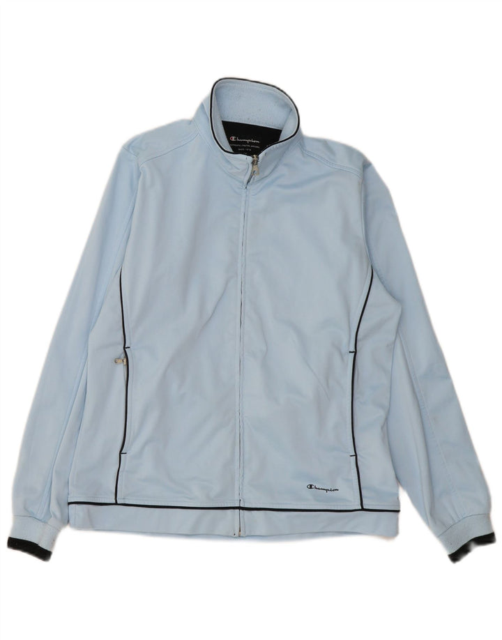 Jachetă de top pentru trening pentru femei Champion Easy Fit UK 14 Poliester albastru mediu