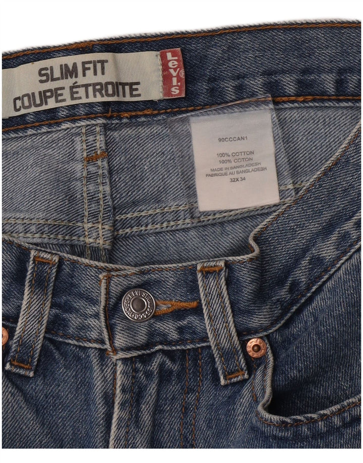 Pantaloni de damă Levi's Denim Slim Fit Hot Pants W32 Large Blue Bumbac