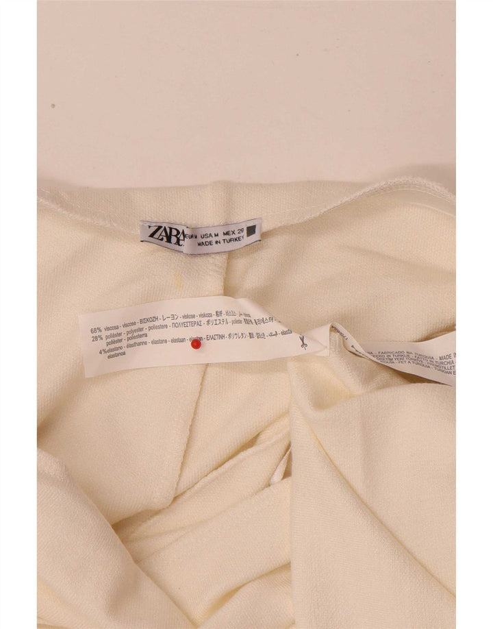 Rochie fără bretele pentru femei Zara UK 14 Medium White Viscose