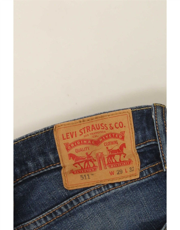 Blugi Levi's 511 Slim pentru bărbați W29 L29 Bumbac albastru