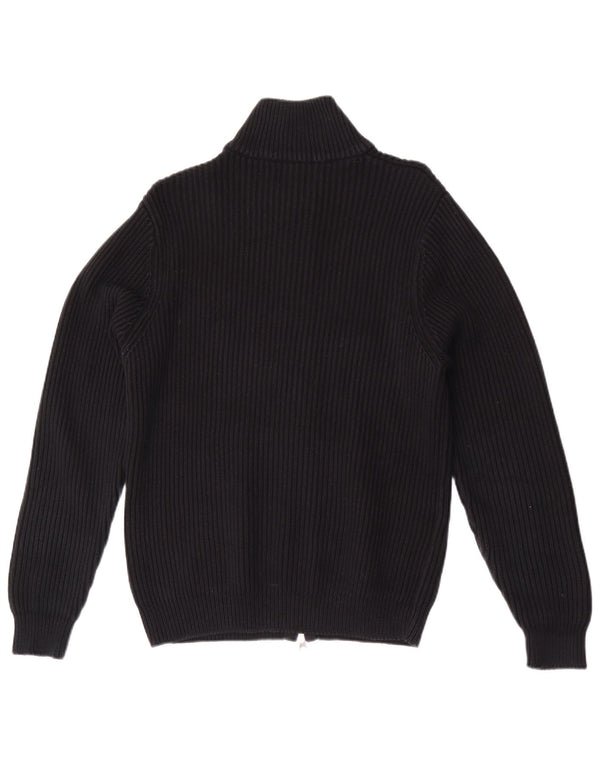 Pulover cardigan pentru bărbați Fred Perry, bumbac mediu negru