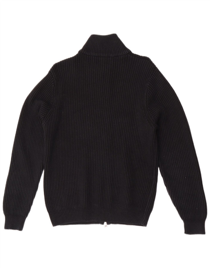 Pulover cardigan pentru bărbați Fred Perry, bumbac mediu negru