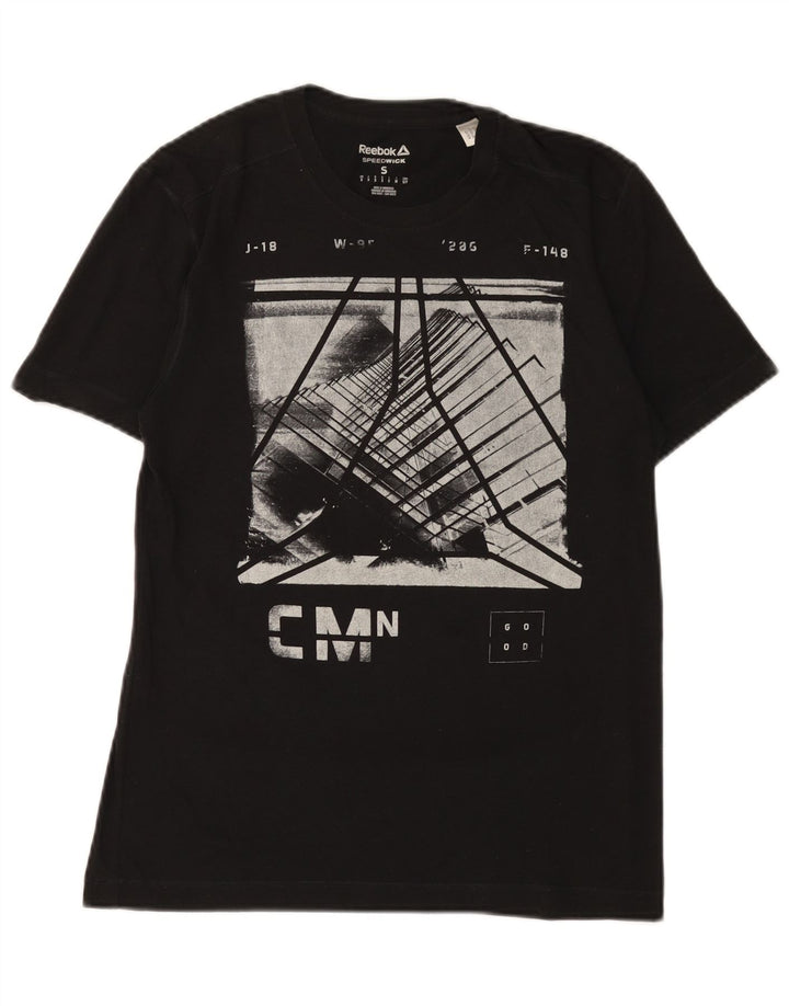 Tricou grafic Reebok pentru bărbați Top mic negru