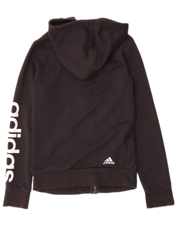 Pulover Adidas Graphic Zip pentru femei UK 4/6 XS Bumbac negru