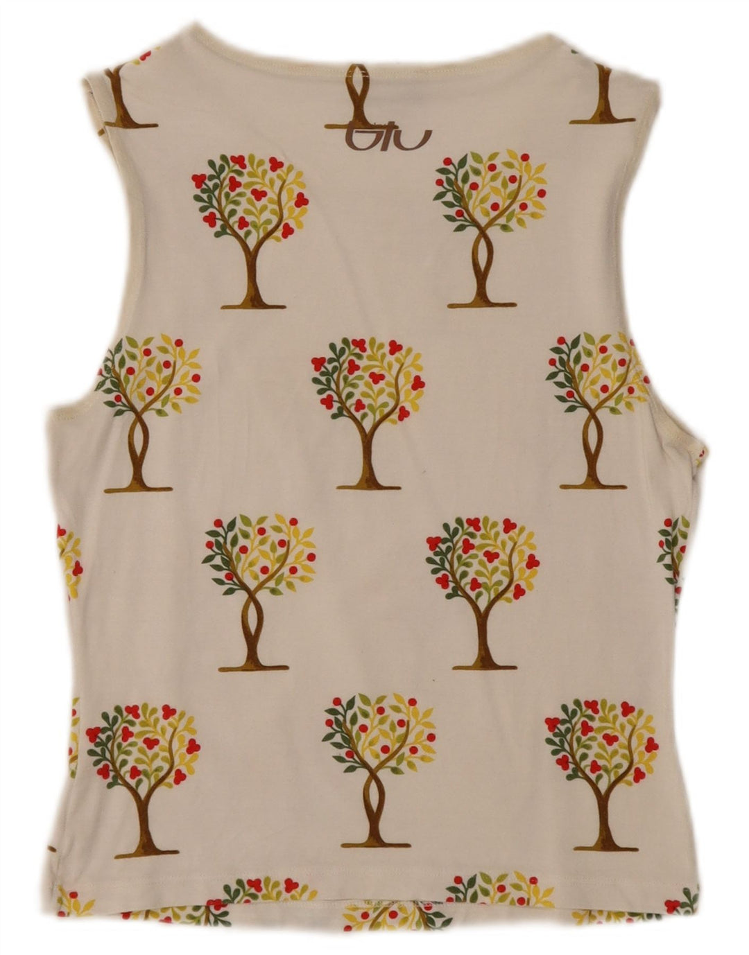 Top pentru femei Byblos Crop Graphic Vest UK 12 Medium White Floral