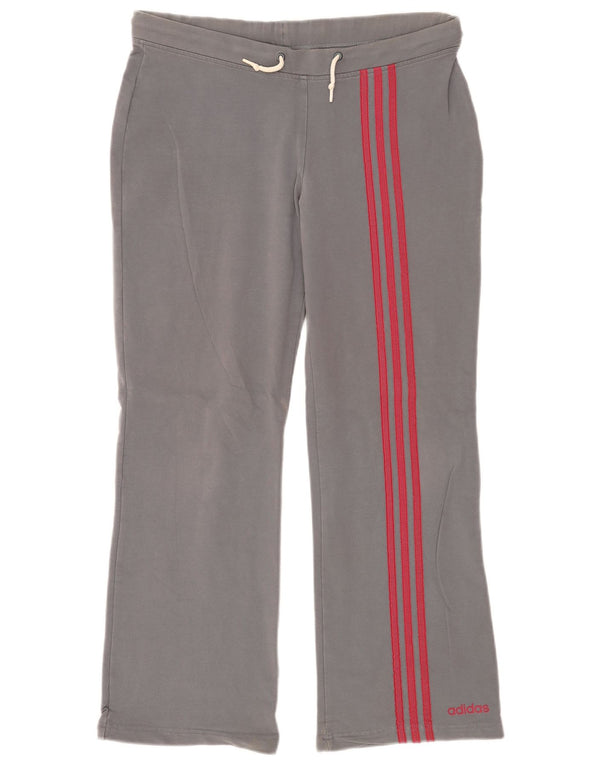 Pantaloni de trening Adidas pentru femei UK 14, bumbac gri mediu