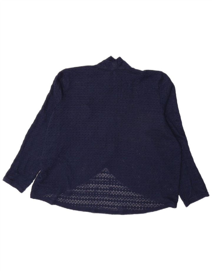 Top cardigan supradimensionat pentru femei Oasis UK 18 XL poliester bleumarin