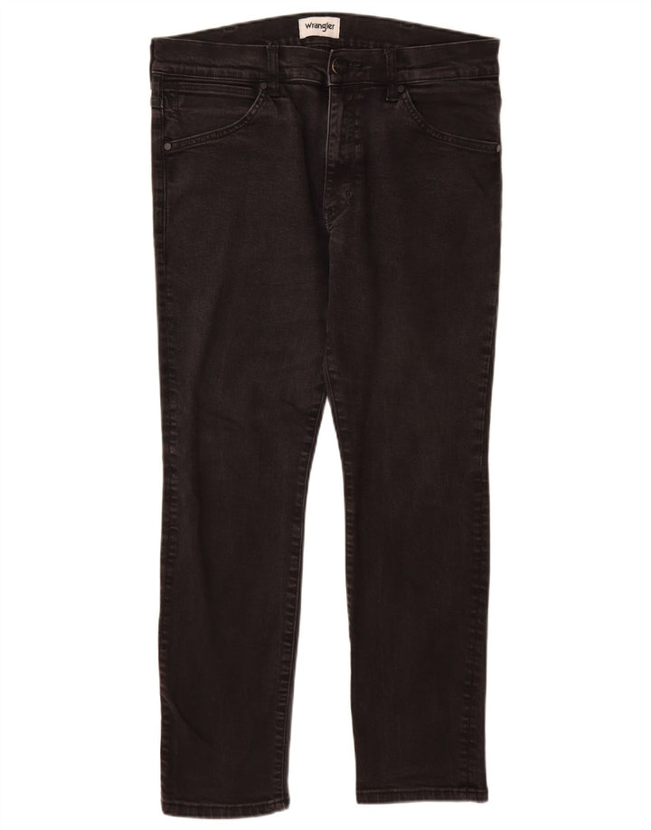 WRANGLER Blugi Larston Slim pentru bărbați W34 L28, bumbac negru