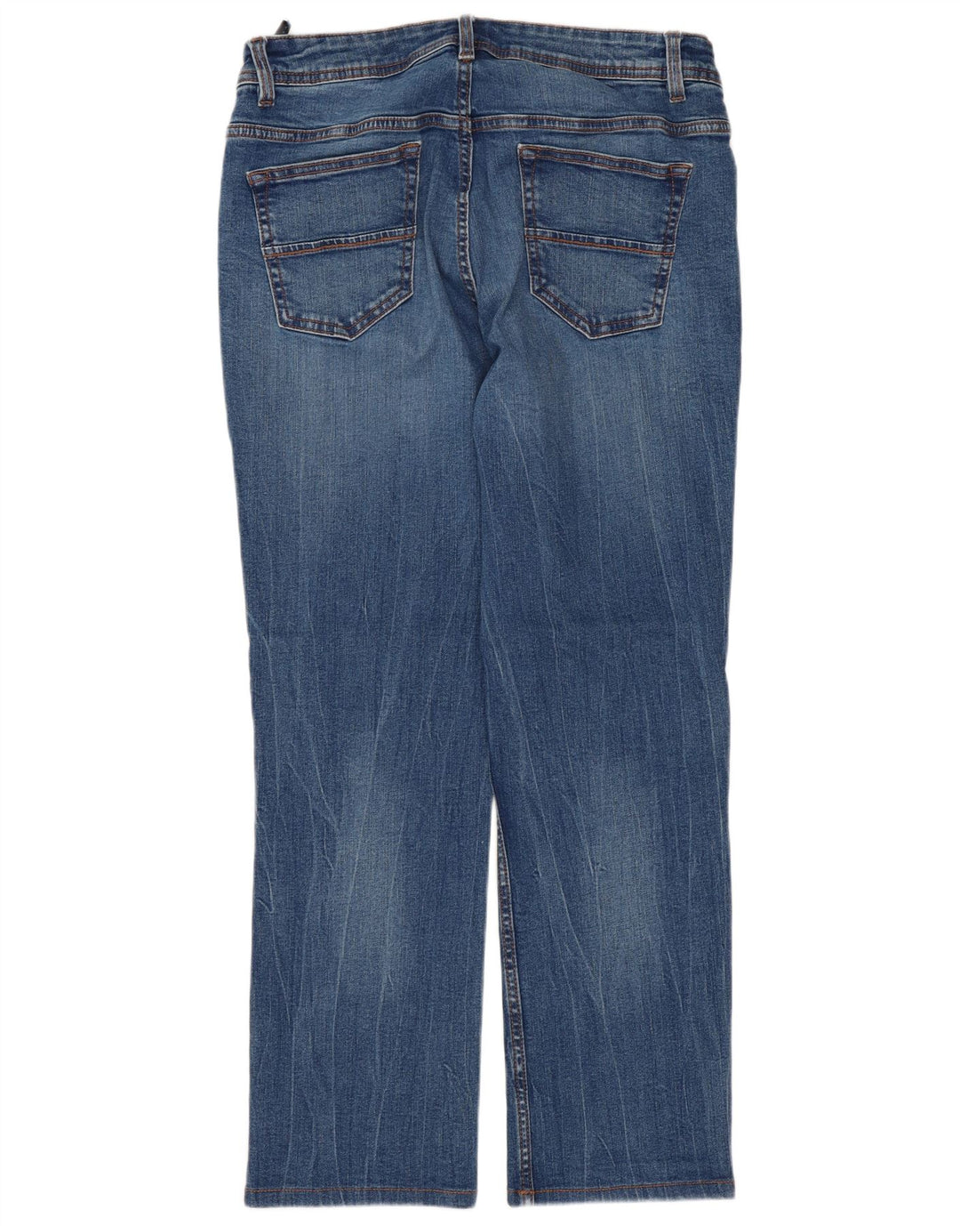 DACK'S Blugi drepți obișnuiți cu talie medie pentru femei IT 50 XL W32 L27 Albastru