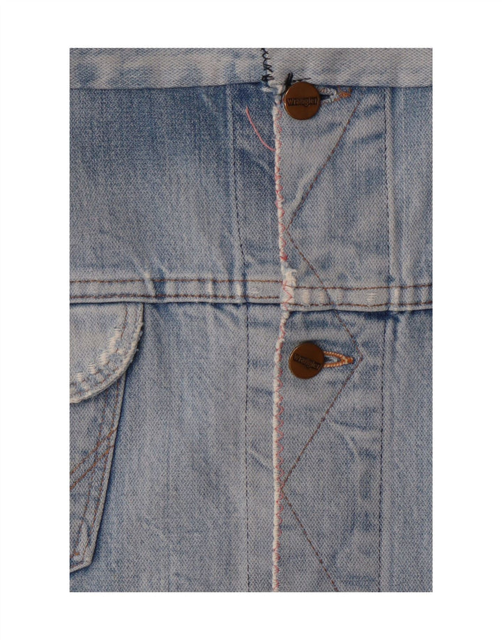 WRANGLER Womens Denim Skirt W28 Medium Blue Vintage Wrangler and Second-Hand Wrangler from Messina Hembry 