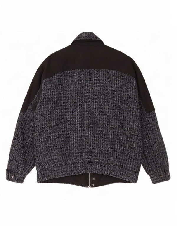 Bomber Vintage pentru bărbați IT 54 2XL Lână cu carouri gri