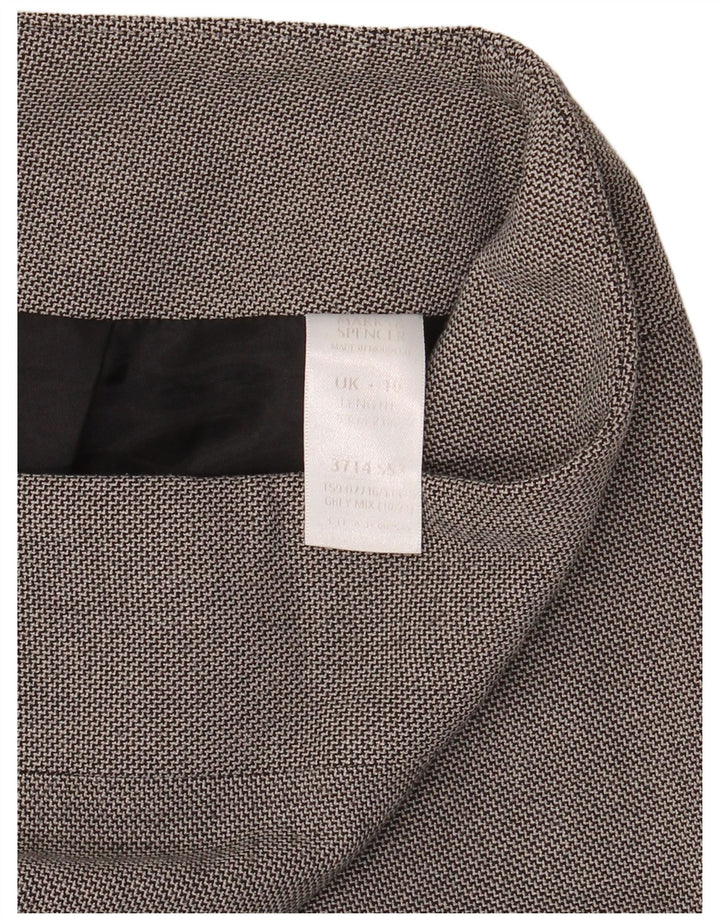 Fusta creion pentru femei Marks & Spencer UK 10 Small W30 Poliester gri